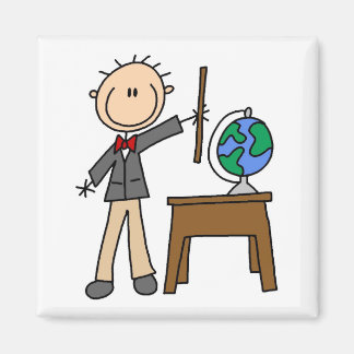 Lehrerin mit Globe Magnet
