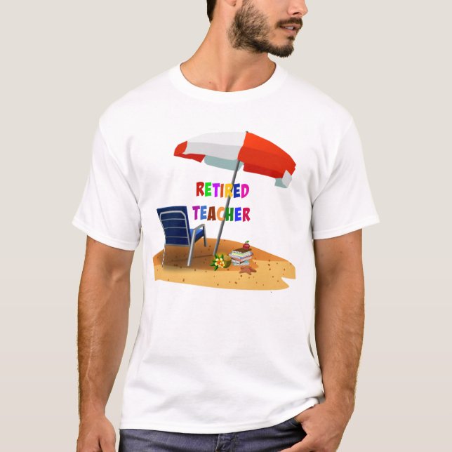 Lehrerin, müde, Strand T-Shirt (Vorderseite)
