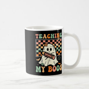 Lehrerin Niedlich Ghost Groovy Lehrer Halloween Le Kaffeetasse