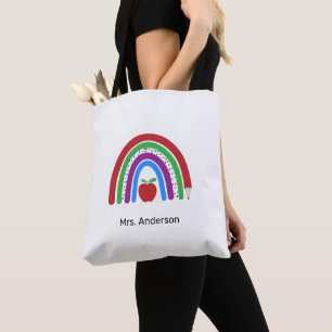 Lehrerin Niedliche Regenbogenfarben
