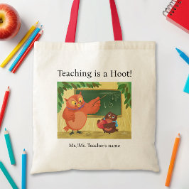 Lehrerin Owl Tragetasche
