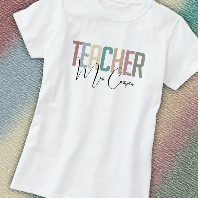 Lehrerin Personalisiert T-Shirt (Von Creator hochgeladen)