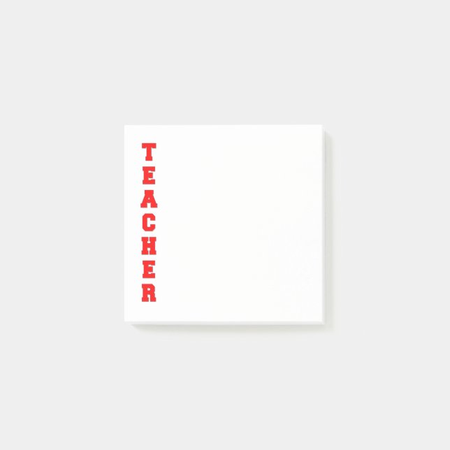 Lehrerin Post-it Klebezettel (Vorderseite)