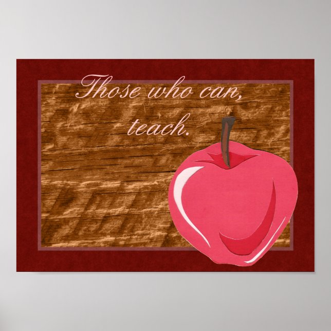 Lehrerin Poster (Vorne)