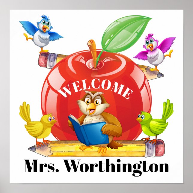 Lehrerin Poster (Vorne)