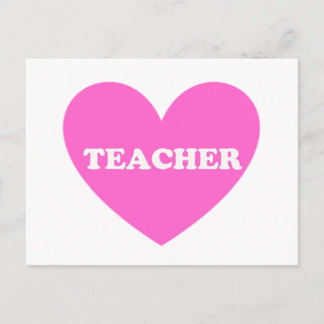 Lehrerin Postkarte (Vorderseite)
