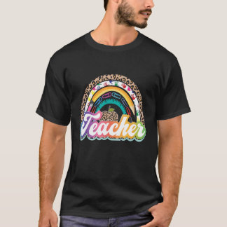 Lehrerin Rainbow Color Best T-Shirt