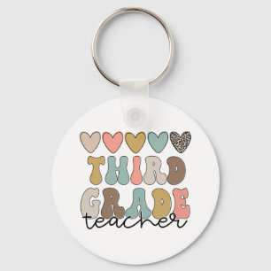 Lehrerin Retro erster Tag Lehrerin Wo Schlüsselanhänger