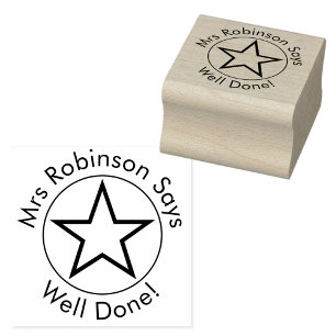 Lehrerin sagt gut gemacht gummistempel