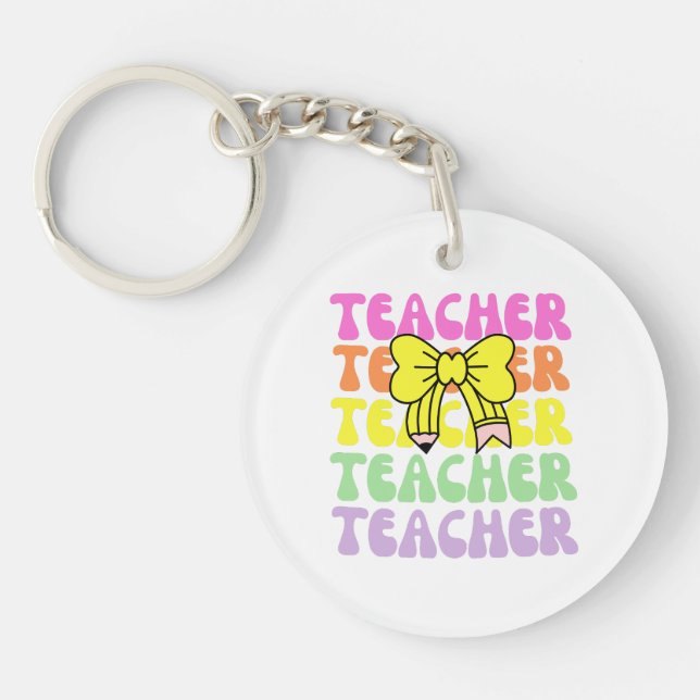 Lehrerin Schlüsselanhänger (Vorderseite)