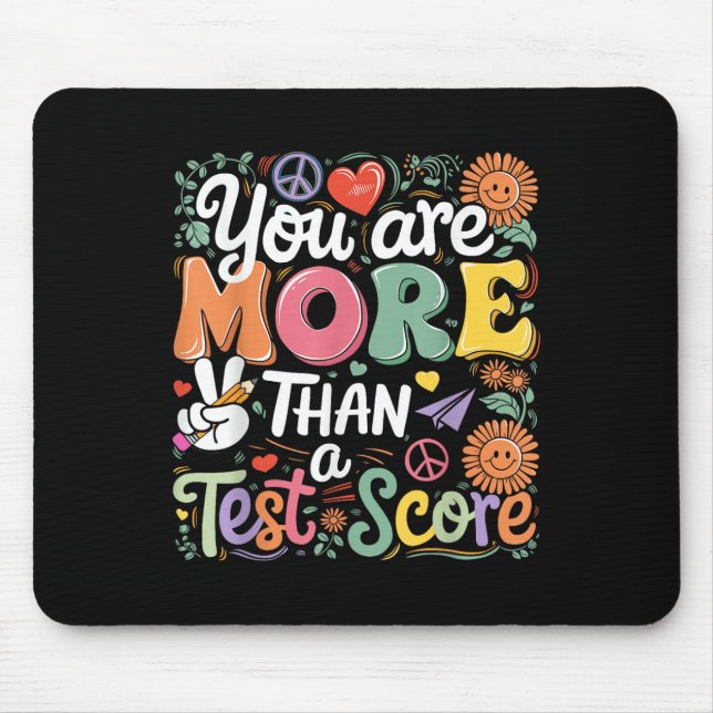 Lehrerin Sie mehr als ein Test-Ergebnis Männer Fra Mousepad (Vorne)