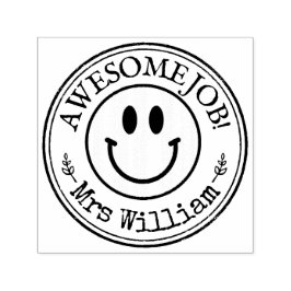 Lehrerin Smile Emoji Custom Permastempel