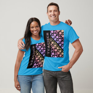 Lehrerin Sommerpause Aussage farbenfrohe Muscheln T-Shirt