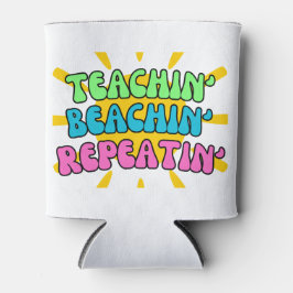 Lehrerin, Strand, Wiederholung mit Sonnenschein Dosenkühler