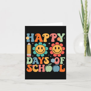 Lehrerin Student 100. Tag der Schule glücklich 100 Karte