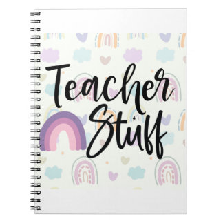Lehrerin Stuff Boho Rainbow Notizblock