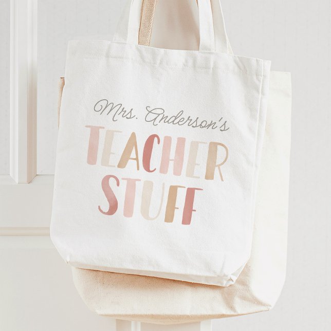 Lehrerin Stuff Personalisierte Geschenke Tragetasche (Von Creator hochgeladen)
