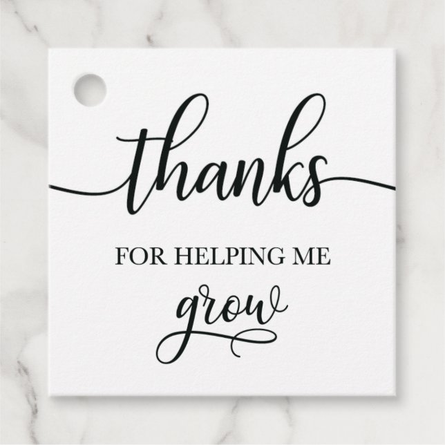 Lehrerin SUcculent Geschenketag, Pflanze Label, Ge Geschenkanhänger (Vorderseite)