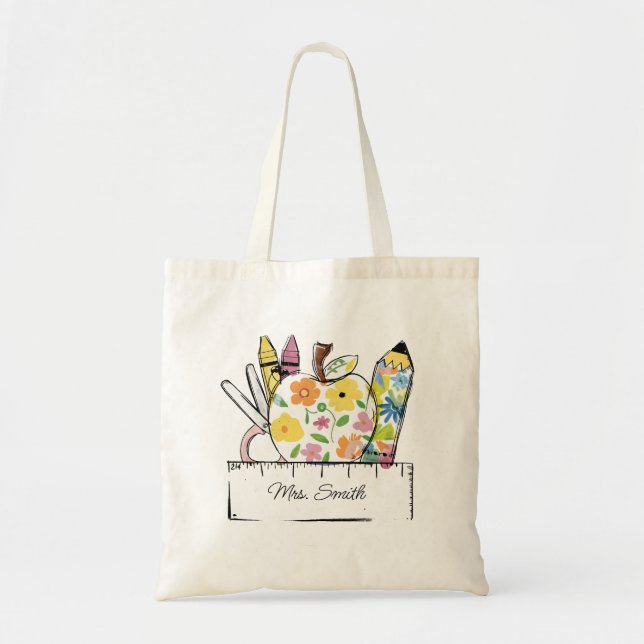 Lehrerin Tote Tasche zurück zur Schule (Vorne)