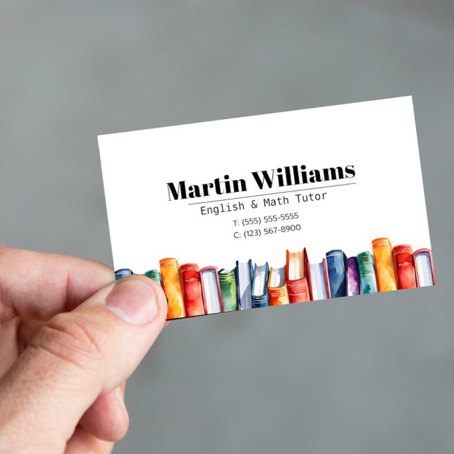 Lehrerin Tutor HomeSchool Bildung Visitenkarte (Von Creator hochgeladen)