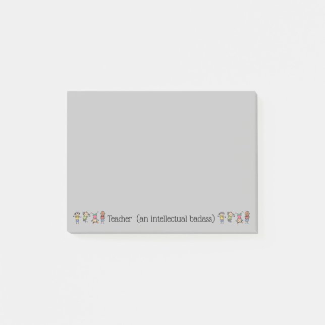 Lehrerin und intellektuelle Badass Inspiration Zit Post-it Klebezettel (Vorderseite)