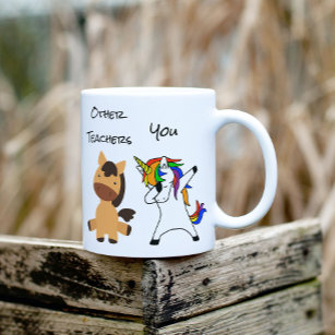 Lehrerin Unicorn Pferd Funny Geschenk Lehre Kaffeetasse