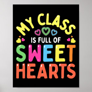 Lehrerin Valentinstag Liebe Meine süßen Schüler Poster