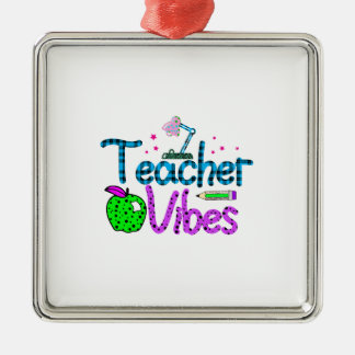 Lehrerin Vibes Ornament Aus Metall