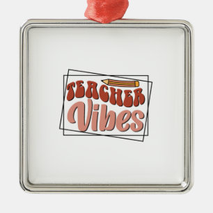 Lehrerin Vibes Ornament Aus Metall