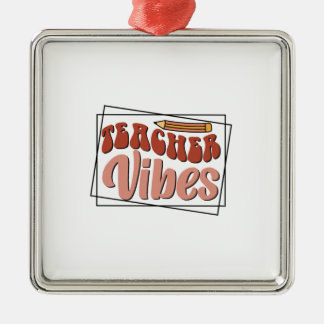 Lehrerin Vibes Ornament Aus Metall