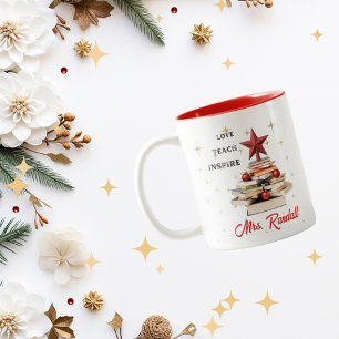 Lehrerin Weihnachten Inspiration Zitat Tasse