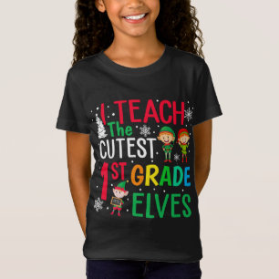 Lehrerin Weihnachten Pajama I lehre die Niedlichen T-Shirt