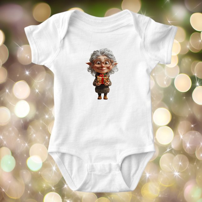 Lehrerin Weihnachts Elf Baby Bodysuit Baby Strampler (Von Creator hochgeladen)