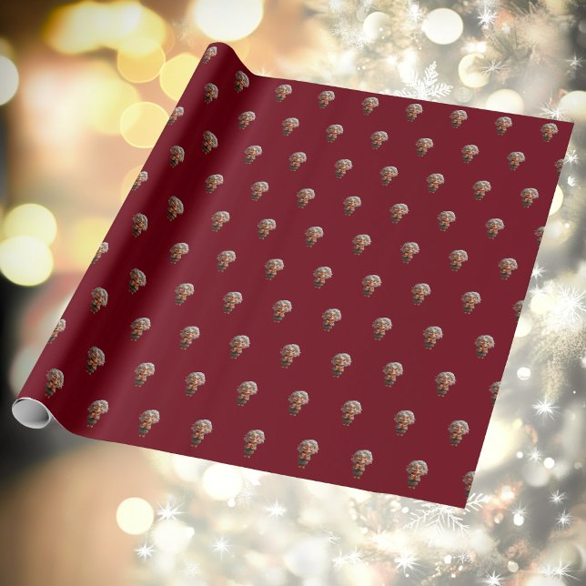 Lehrerin Weihnachts Elf Wrapping Paper Geschenkpapier (Von Creator hochgeladen)