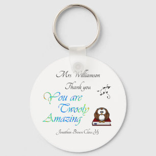 Lehrerin Wertschätzung Danke Owl Schlüsselanhänger