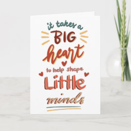 Lehrerin Wertschätzung Valentine Karte