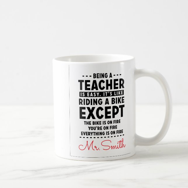 Lehrerin zu sein ist einfach lustig | Lehrer Kaffeetasse (Rechts)