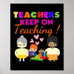 LEHRERINNEN BEHIELT ÜBER LEHREN niedlichen, lustig Poster