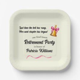 LehrerInnen Party für das klassische Schulalter Pappteller