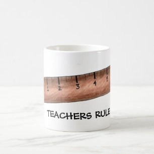 LehrerInnen Regel Wooden Ruler Mathe LehrerInnen G Kaffeetasse