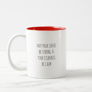 Lehrerkaffeetasse Zweifarbige Tasse