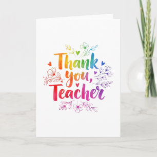 Lehrerkarte – Danke, Lehrer! Karte
