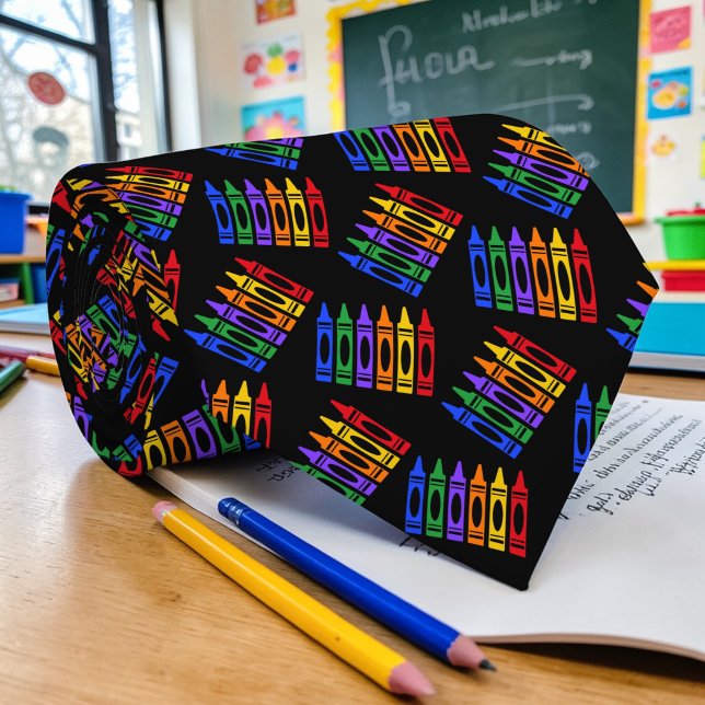 Lehrerkrawatte mit Kunstunterrichtsmuster Krawatte (Von Creator hochgeladen)