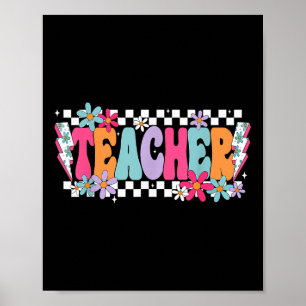 Lehrerleben glücklicher erster Schultag Zurück Poster