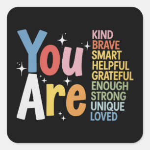 Lehrerleben Sei nett Unterrichten Schüler Quadratischer Aufkleber