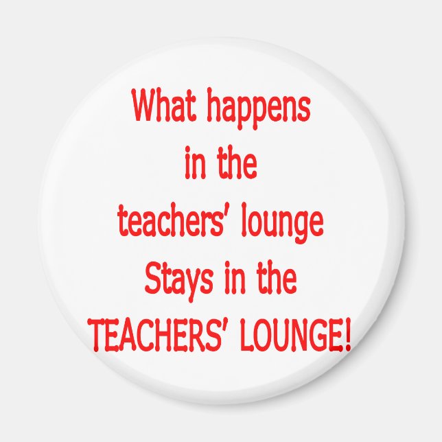 Lehrerlounge Magnet (Vorne)