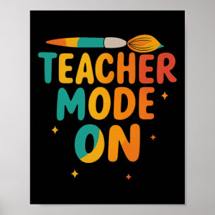 Lehrermodus aktiviert Zurück zur Schule Lustiger S Poster