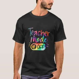 Lehrermodus Aus der Gefärbte Krawatte Funny School T-Shirt