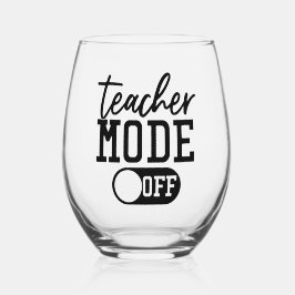 Lehrermodus AUS Weinglas Ohne Stiel