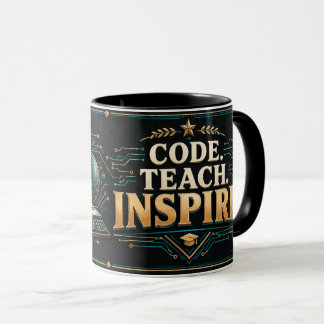 Lehrermug Informatik, Code Teach Inspire Tasse